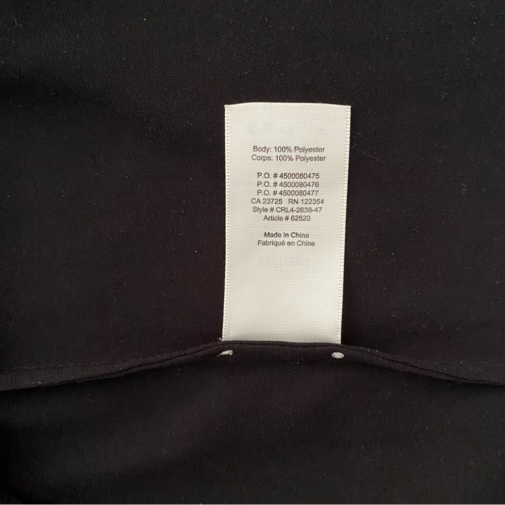 ARITZIA Wilfred Morel Off Shoulder Blouse, Black, Size Small - Picture 7 of 9